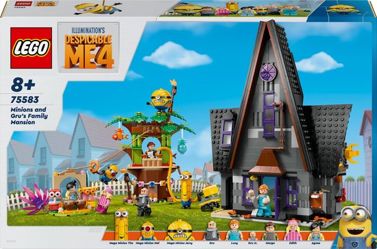 LEGO Despicable Me 4 - Huis van de Minions en Gru - 75583 van LEGO