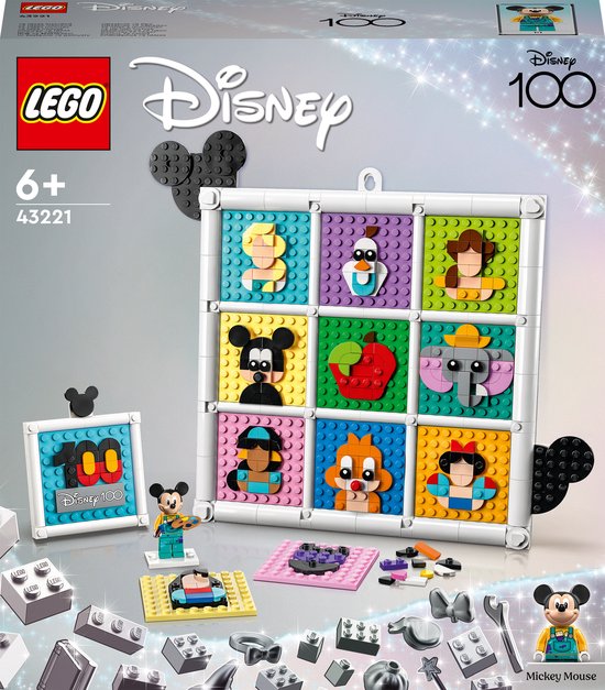 LEGO Disney 100 Jaar Disney Animatiefiguren Mozaïek Knutselset - 43221 van LEGO