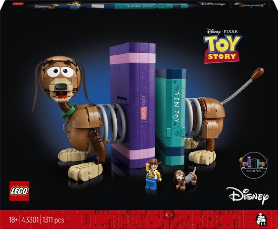 LEGO Disney en Pixar Toy Story Slinky Hond Boekensteunen Bouwpakket voor Volwassenen - 43301 van Merkloos