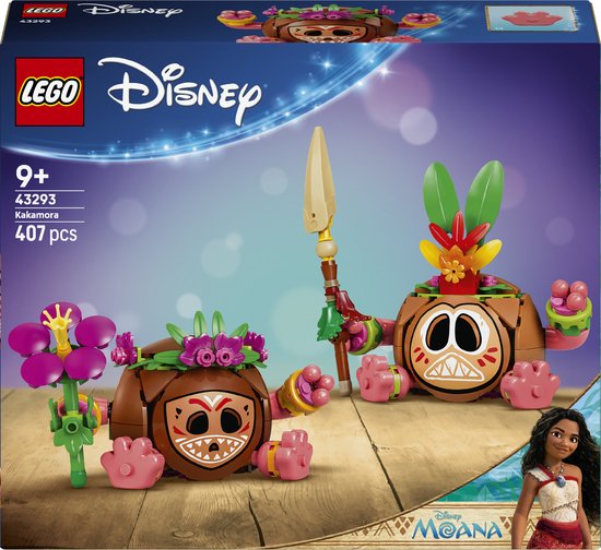 LEGO® ǀ Disney Vaiana Kakamora - Decoratief Bouwspeelgoed - Displaymodel met Kokosnoten met 2 Kakamora Schurken - Fantasierijke Cadeautip voor Kinderen Vanaf 9 Jaar - 43293 van Merkloos