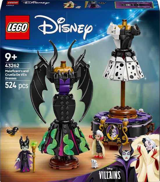 LEGO® Disney Villains - De jurken van Maleficent en Cruella De Vil - 43262 van LEGO