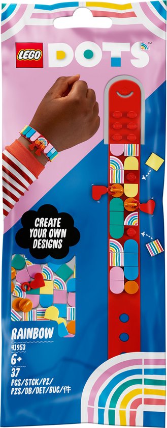 LEGO DOTS Regenboog armband met bedeltjes - 41953 van LEGO