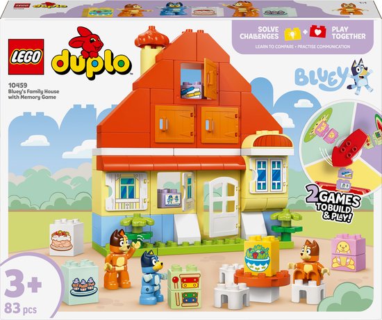 LEGO® DUPLO® Bluey: Huis van Bluey en haar Familie met Geheugenspel - 10459 van LEGO