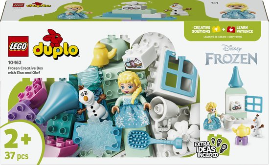 LEGO® DUPLO® ǀ Disney Frozen Creatieve Doos met Elsa en Olaf - Bouwset voor Peuters - Creatief Fantasie- en Leerspeelgoed - Cadeautip voor Jongens en Meisjes Vanaf 2 Jaar - 10462 van Merkloos