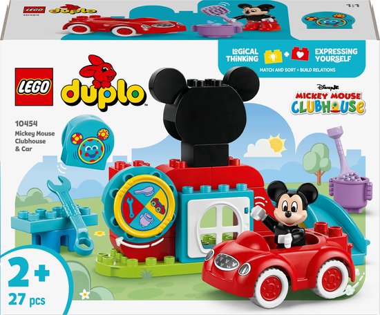LEGO DUPLO ǀ Disney Mickey Mouse Clubhuis en Auto - 10454 van LEGO