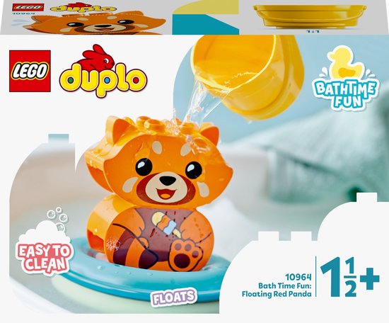 LEGO DUPLO Mijn eerste pret in bad: Drijvende Rode Panda - 10964 van LEGO