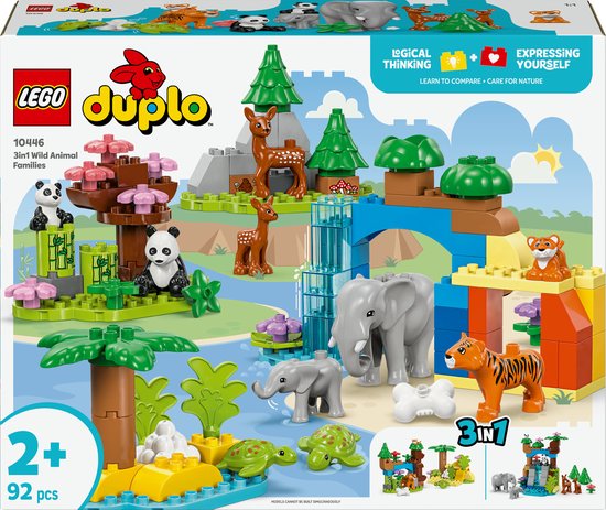 LEGO DUPLO Stad 3-in-1 families van wilde dieren 10446 van LEGO