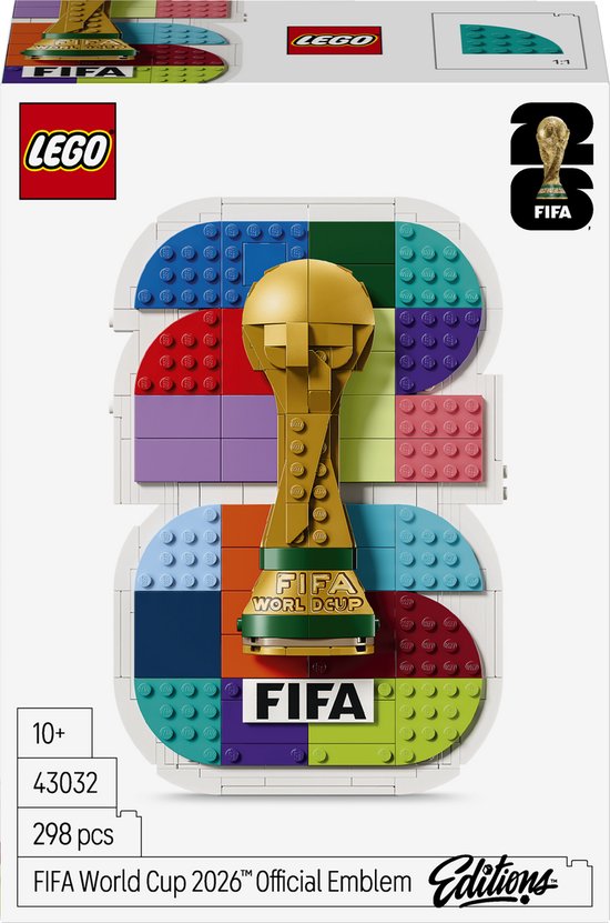 LEGO Editions FIFA World Cup 2026 Officieel Logo Voetbal Wereldbeker Bouwpakket - 43032 van Merkloos