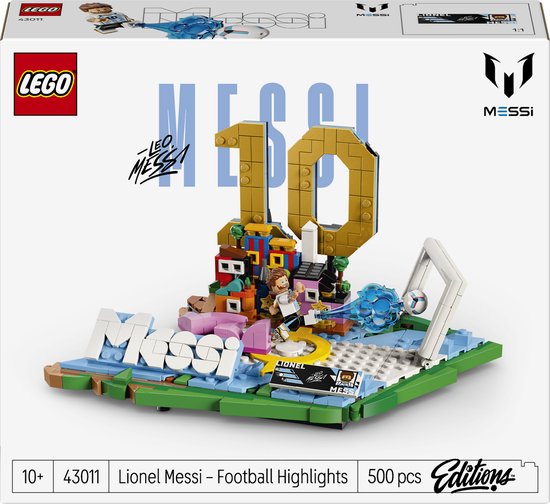 LEGO Editions Lionel Messi – Voetbalhoogtepunten Bouwpakket en Kinderkamer Decoratie - 43011 van Merkloos