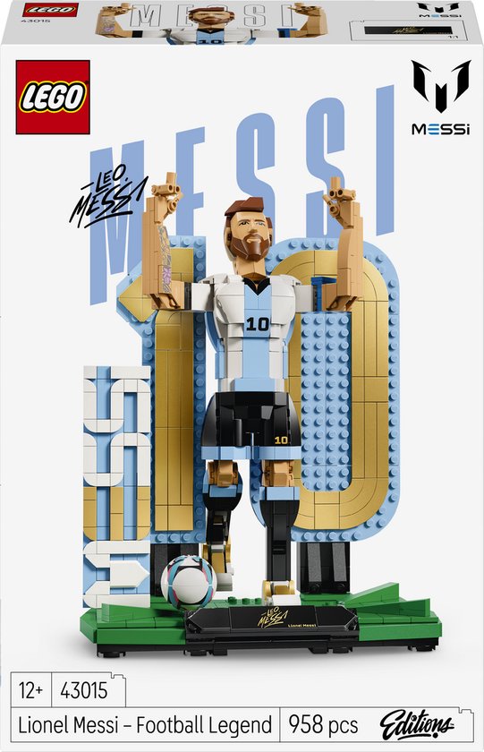 LEGO Editions Lionel Messi – Voetballegende Voetbal Speelgoed voor Kinderen - 43015 van Merkloos