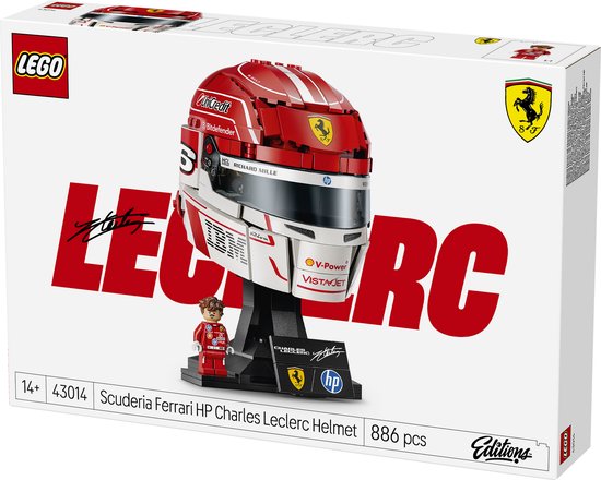 LEGO Editions Scuderia Ferrari HP Helm van Charles Leclerc - 43014 van Merkloos