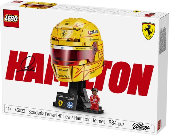 LEGO Editions Scuderia Ferrari HP Helm van Lewis Hamilton - 43022 van Merkloos
