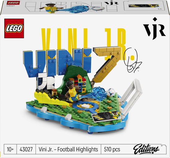 LEGO Editions - Vini Jr. – Voetbalhoogtepunten Voetbal Bouwpakket voor Kinderen - 43027 van Merkloos