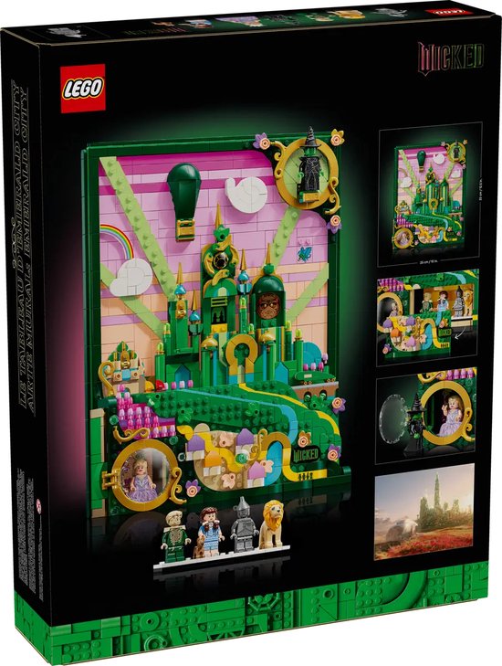 LEGO- Emerald City Muurkunst - LEGO Wicked - 75685 van Merkloos