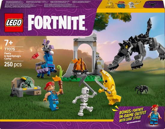 LEGO® Fortnite® Peely en Sparkplugs Kamp - 77075 van LEGO