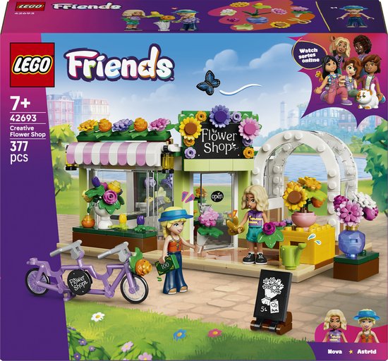 LEGO® Friends Creatieve Bloemenwinkel - Bouwset voor Kinderen Vanaf 7 Jaar - Speelgoedwinkel met 2 Minipoppetjes, Displays en Boeketten - Leuke Cadeautip voor Meisjes en Jongens - 42693 van Merkloos