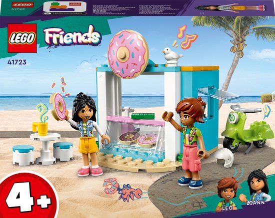 LEGO Friends Donutwinkel Speelset voor Kinderen vanaf 4 Jaar met Minipoppetjes - 41723 van Merkloos