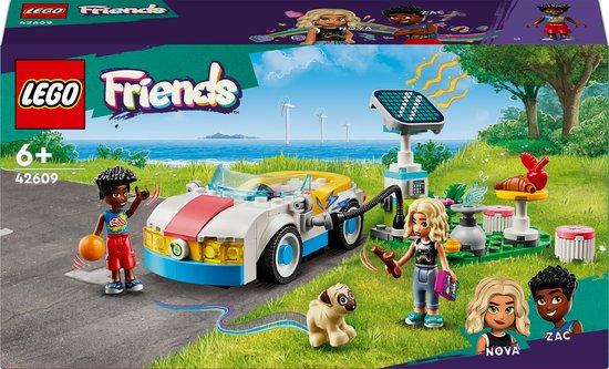 LEGO Friends Elektrische auto en oplaadpunt - 42609 van LEGO