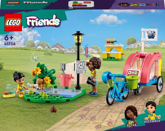 LEGO Friends Honden reddingsfiets Speelgoed met Puppy en Minipoppetjes - 41738 van LEGO