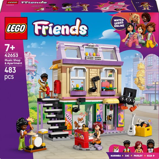 LEGO Friends Muziekwinkel en Appartement Bouwpakket voor Kinderen - 42653 van LEGO