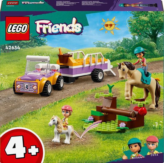 LEGO Friends Paard en pony aanhangwagen - 42634 van LEGO