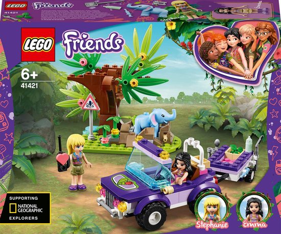 LEGO Friends Reddingsbasis Babyolifant in Jungle - 41421 van LEGO