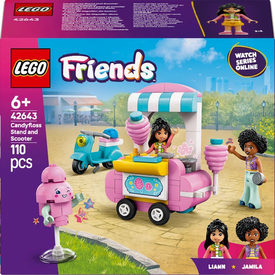 LEGO Friends Suikerspinkraam en scooter set 42643 van LEGO