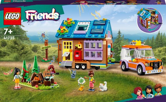 LEGO Friends Tiny House Kampeerset met Bos, Huisdieren en Speelgoedauto - 41735 van LEGO