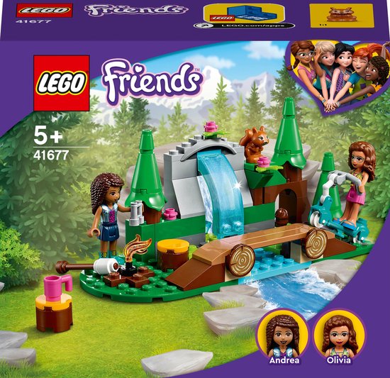 LEGO Friends Waterval in het bos Camping Avontuur set - 41677 van LEGO