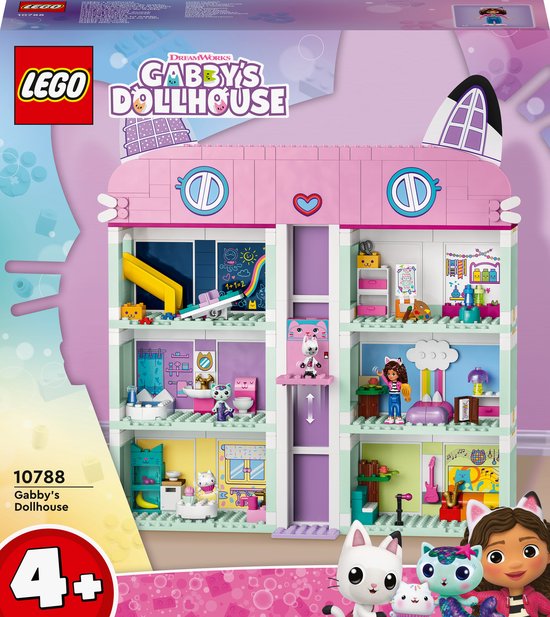 LEGO Gabby's poppenhuis Gabby's poppenhuis Speelgoed Speelgoed met 4 Minifiguren en Accessoires voor Kinderen 4+ - 10788 van LEGO