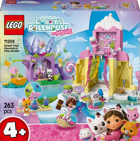 LEGO® Gabby's Poppenhuis Snoepjesberg en Kittentuin - 11205 van LEGO