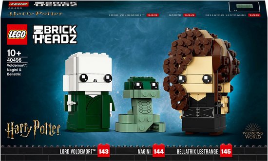 Lego Harry Potter 40496 Brickheadz Voldemort™, Nagini & Bellatrix van LEGO
