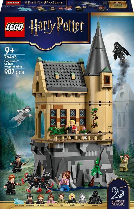 LEGO Harry Potter Kasteel Zweinstein: Ziekenzaal Bouwpakket voor Kinderen met 7 Minifiguren - 76463 van Merkloos