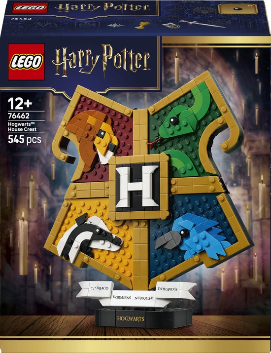 LEGO® Harry Potter™ Zweinstein™ Afdelingswapen Bouwspeelgoed - Displaymodel met Standaard - Ontdek Verborgen Voorwerpen - Harry Potter Cadeau voor Kinderen en Fans Vanaf 12 Jaar - 76462 van Merkloos