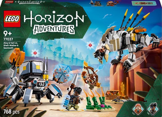 LEGO® Horizon Adventures™ Aloy en Varl vs. Shell-Walker en Sawtooth - 77037 van LEGO