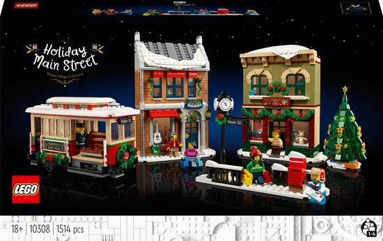 LEGO ICONS - 10308 - Kerst Dorpsstraat - Holiday Main Street van LEGO