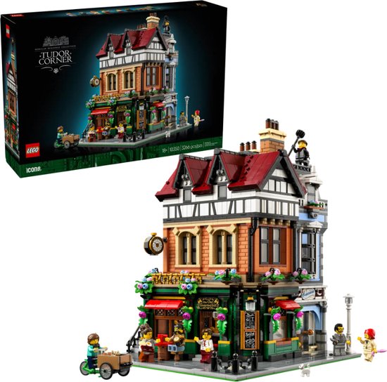 Lego Icons 10350 - Hoekpand in tudorstijl - Tudor Corner van LEGO