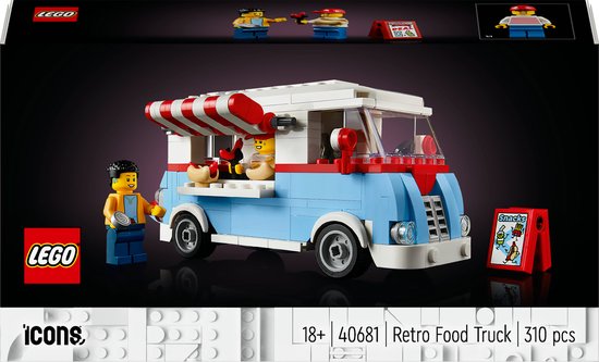 LEGO ICONS 40681 - Retro Food Truck van LEGO