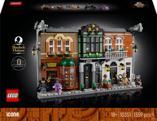 LEGO® Icons Boekensteun: Sherlock Holmes, Bouwset - 10351 van LEGO