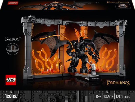 LEGO Icons Boekensteun: The Lord of the Rings – Balrog Set - 10367 van LEGO