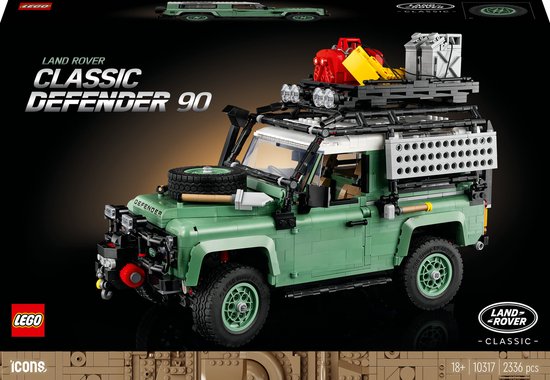 LEGO Icons Land Rover Classic Defender 90 Auto Model Bouwpakket voor Volwassenen - 10317 van LEGO