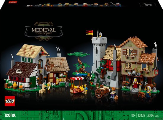 LEGO Icons Middeleeuws stadsplein - 10332 van LEGO