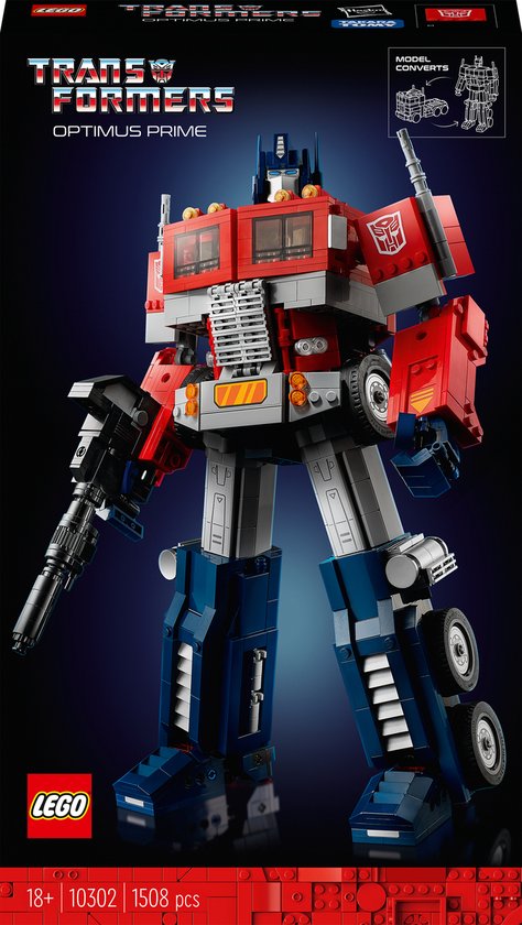 LEGO Icons Optimus Prime Transformers 2-in-1 Modelbouw Set voor Volwassenen - 10302 van LEGO