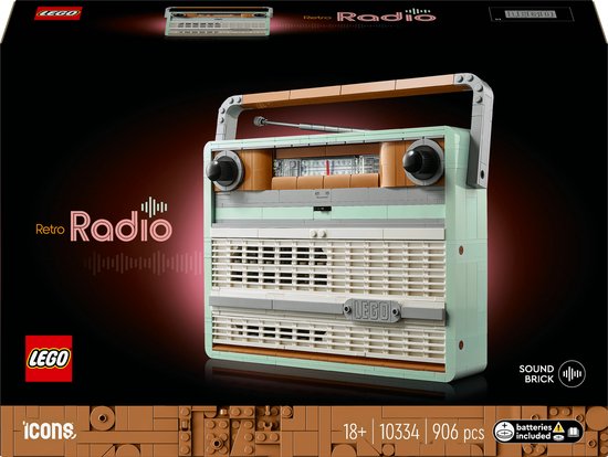 LEGO Icons Retro draagbare radio - 10334 van LEGO