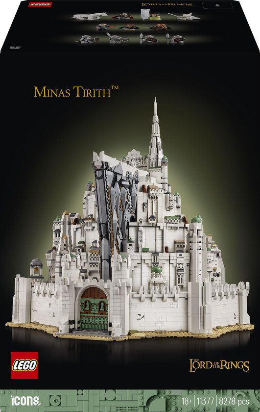 LEGO Icons The Lord of the Rings: Minas Tirith Bouwpakket voor Volwassenen - 11377 van Merkloos