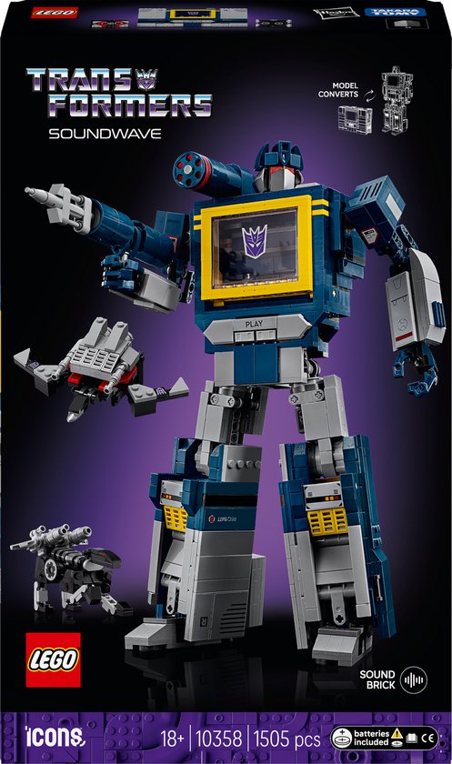LEGO® Icons Transformers: Soundwave - 10358 van LEGO