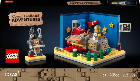 LEGO Ideas Avonturen van de Kartonnen Kinderraket - 40533 van LEGO