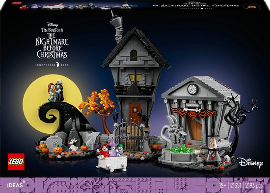 LEGO Ideas Disney Tim Burton's The Nightmare Before Christmas - 21351 van LEGO