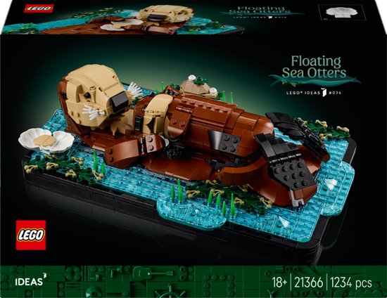 LEGO Ideas Drijvende Zeeotters - 21366 van Merkloos