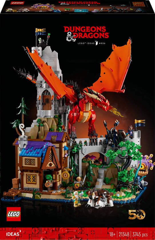 LEGO Ideas Dungeons & Dragons - het verhaal van de rode draak - 21348 van LEGO